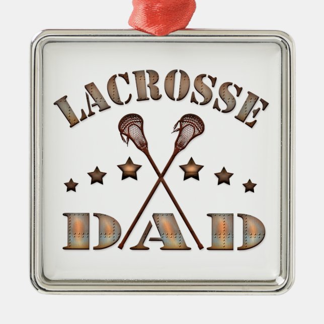 Ornement Métallique Style Lacrosse Dad Steampunk (Devant)