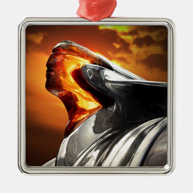 Ornement Métallique Sunset Chef Pontiac Chieftain Classic Car (Devant)