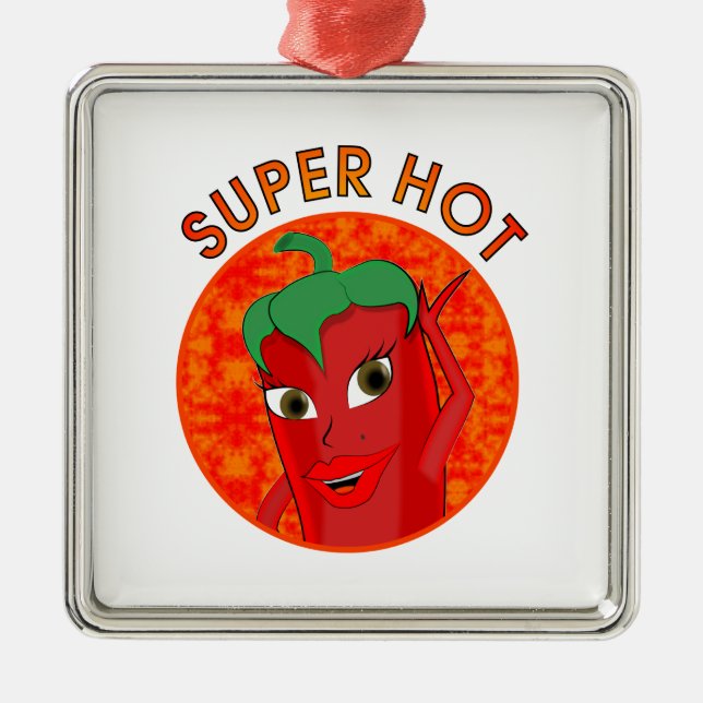 Ornement Métallique Super Hot Pepper Diva (Devant)