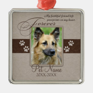 Ornement Métallique Sympathie pour toujours aimée d'animal familier