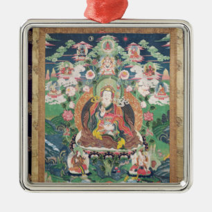 Ornement Métallique Tanka de Padmasambhava, ANNONCE c.749