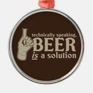 Ornement Métallique techniquement parlant, la bière est une solution
