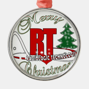ORNEMENT MÉTALLIQUE TECHNOLOGUE RADIOLOGIQUE DE NOËL DROITE
