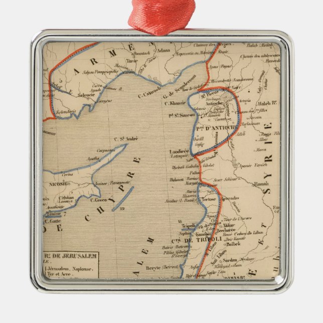 Ornement Métallique Terre Sainte, la Croisade (Devant)