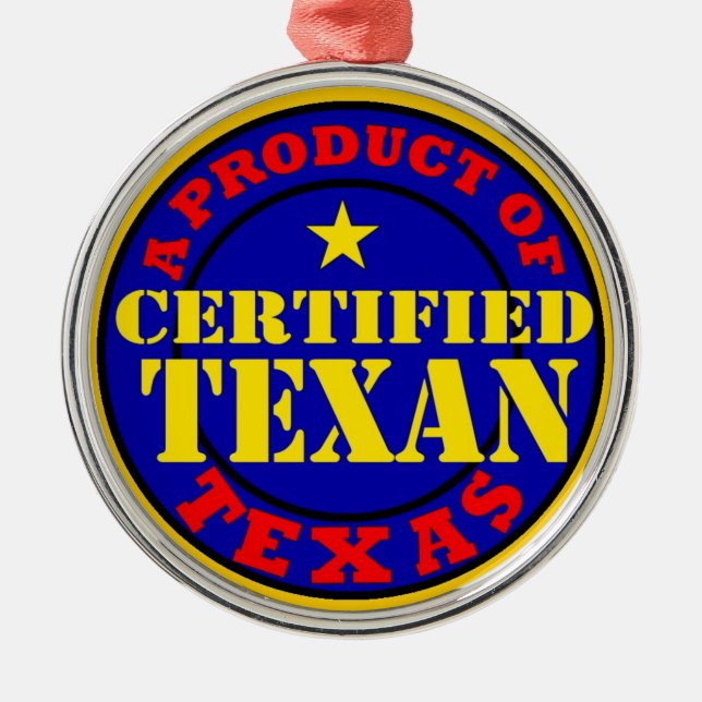 ORNEMENT MÉTALLIQUE TEXAN CERTIFIÉ (Devant)