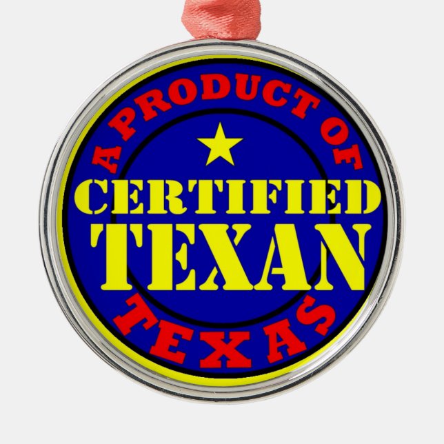 ORNEMENT MÉTALLIQUE TEXAN CERTIFIÉ (Devant)
