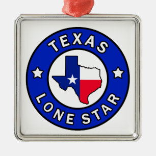 Ornement Métallique Texas Lone Star