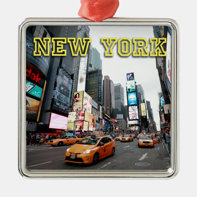 Ornement Métallique Times Square (Devant)