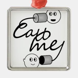 Ornement Métallique Tin Can Phone Call Me