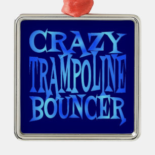 Ornement Métallique Trampoline fou videur
