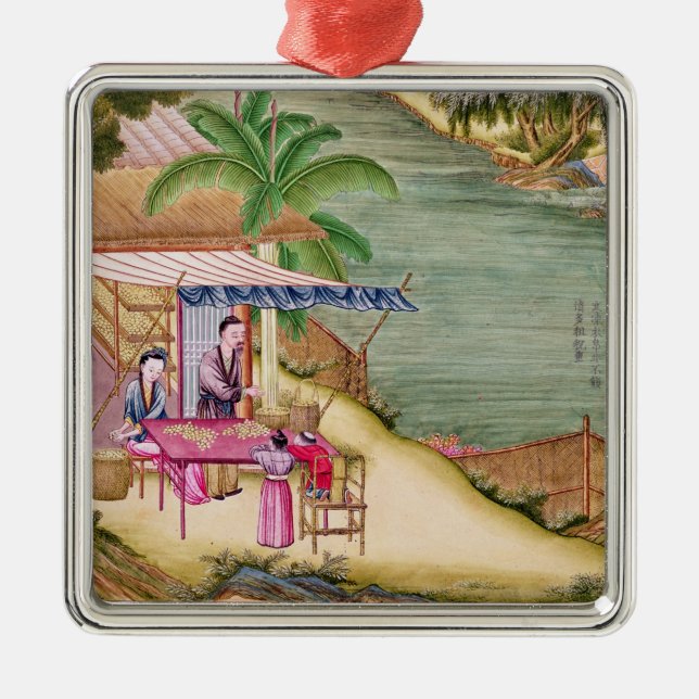 Ornement Métallique Tri des cocons (Devant)