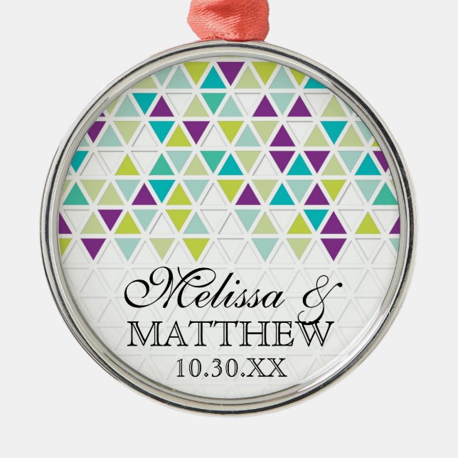 Ornement Métallique Triangle Motif triangulaire triangulaire (Devant)