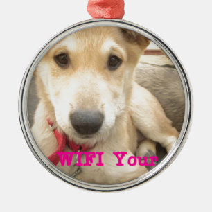 Ornement Métallique Tu Devrais WIFI Ton Amour Tous Les Jours