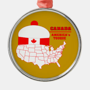 Ornement Métallique Tuque frais du Canada - de l'Amérique