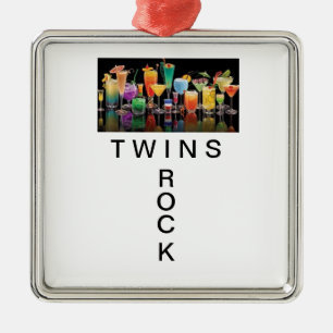 ORNEMENT MÉTALLIQUE "TWINS ROCK" CHRISTMAS ORNAMENT