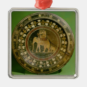 Ornement Métallique Un éléphant utilisé dans la guerre contre