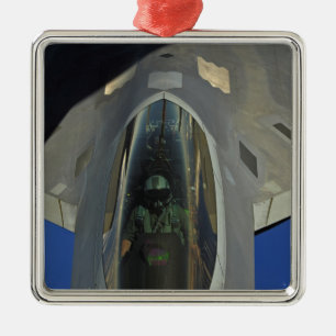 Ornement Métallique Un F-22 Raptor reçoit le carburant d'un KC-135