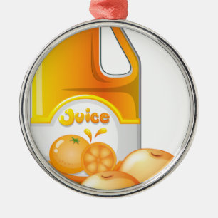 Ornement Métallique Un gallon de jus d'orange