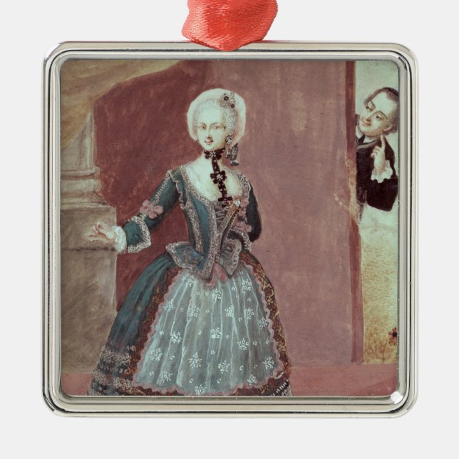 Ornement Métallique Une actrice dans le rôle de Rosine (Devant)