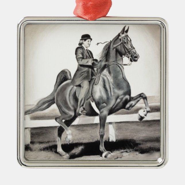 Ornement Métallique Une fille et un rêve par Linda Dalziel (Devant)