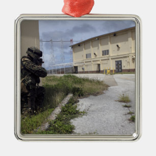 Ornement Métallique Une marine signale la sécurité