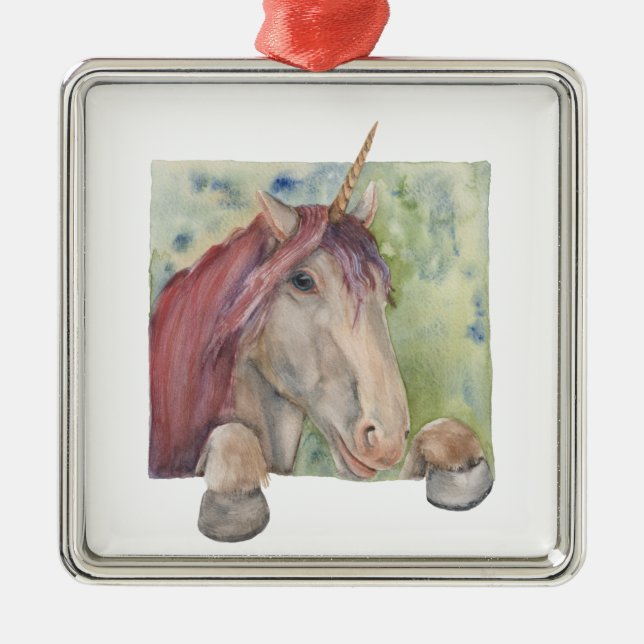 Ornement Métallique Unicorne (Devant)