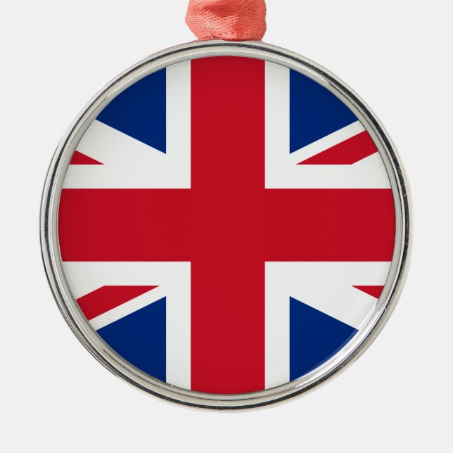 Ornement Métallique Union Jack Royaume-Uni (Devant)