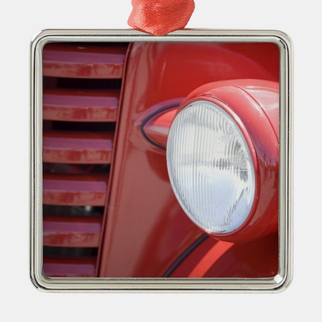 Ornement Métallique USA, Maine, Owl's Head. Feu de tête partiel (Devant)