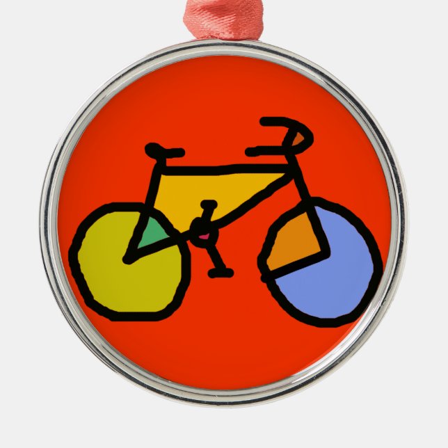 Ornement Métallique vélo couleur (Devant)