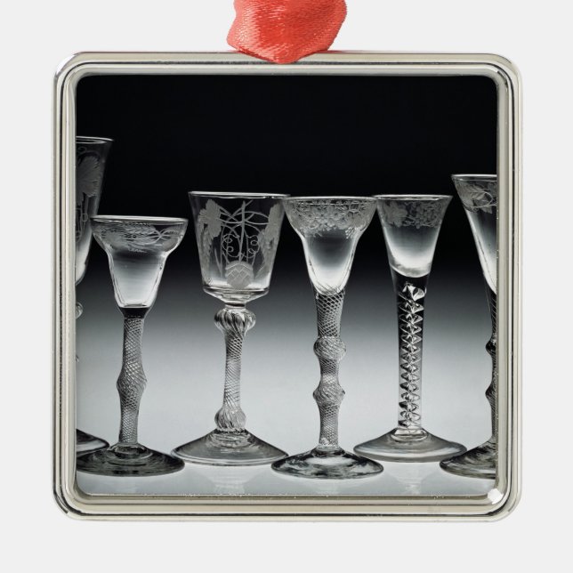 Ornement Métallique verres d'Air-torsion, 1750-60 (Devant)