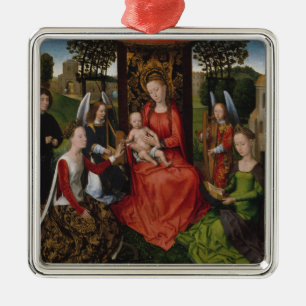 Ornement Métallique Vierge et enfant de Saints Catherine d'Alexandrie