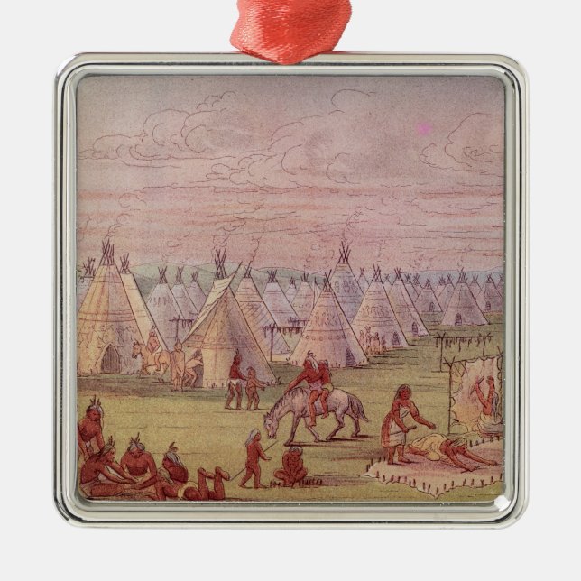 Ornement Métallique Village de Comanchee (Devant)