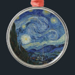 Ornement Métallique Vincent van Gogh| La Nuit étoilée, juin 1889<br><div class="desc">VAN GOGH->Post-impressionniste, étoiles, étoile, nocturne, paysage, cloche de l'église, lune, lune, lumière du lune, arbre, ciel, cosmique, St, Remy, Provence, française, Saint-Rémy, post-impressionnisme, iconique\\La Nuit étoilée, juin 1889 (huile sur toile), Gogh, Vincent van (188) 53-90) / Museum of Modern Art, New York, États-Unis / The Bridgeman Art Library| Numéro de...</div>