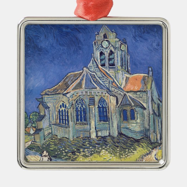 Ornement Métallique Vincent van Gogh | L'église d'Auvers-sur-Oise (Devant)