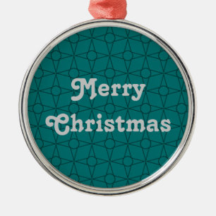 Ornement Métallique Vintage Funk Premium Orament, Turquoise