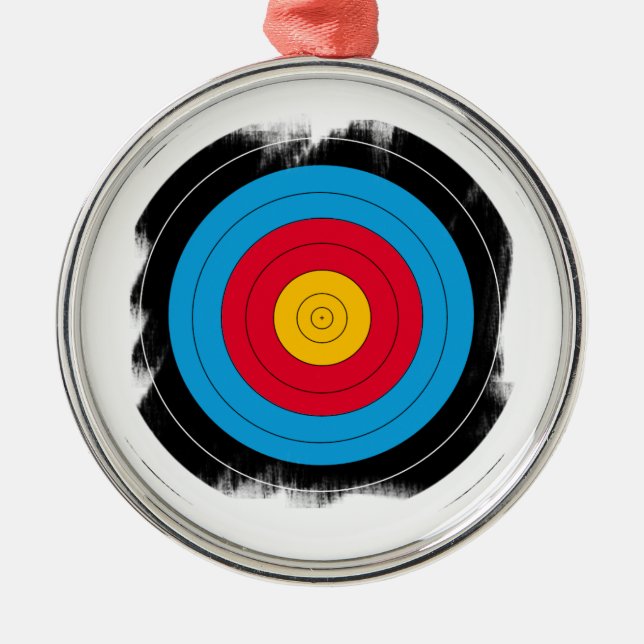 Ornement Métallique Visage de cible (Devant)