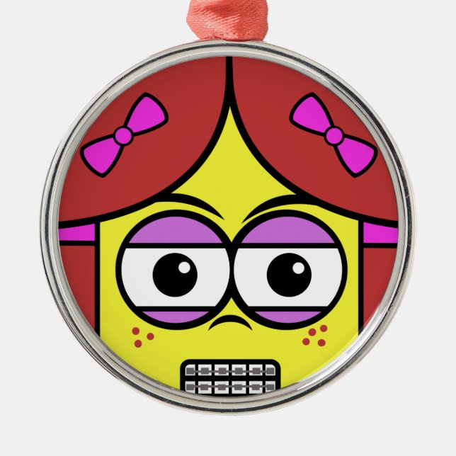 Ornement Métallique Visage de l'axe (Devant)