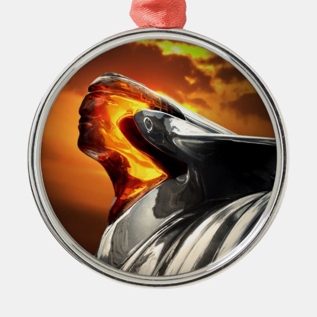 Ornement Métallique Voiture en chef de classique de Pontiac Chieftain (Devant)