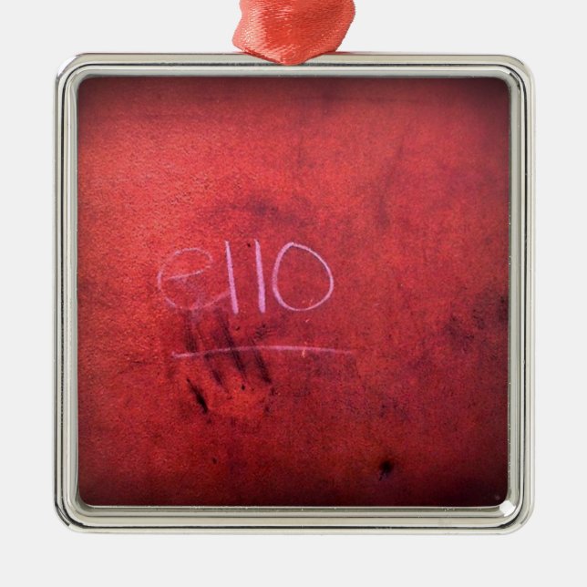 Ornement Métallique Voulaient-ils dire bonjour ? (Devant)