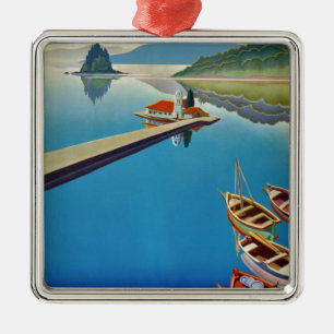 Ornement Métallique Voyage en Grèce vintage - Île de Corfou