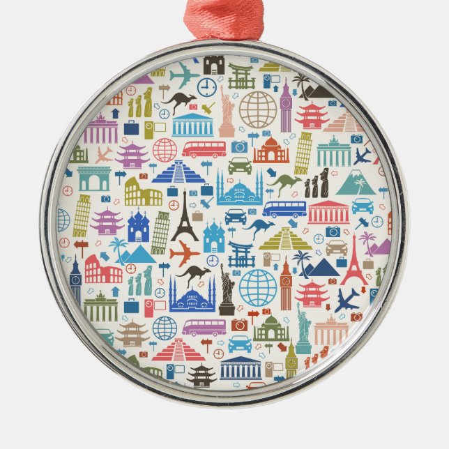Ornement Métallique voyage mondial (Devant)
