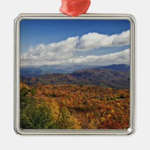 Ornement Métallique Vue automnale des montagnes du sud des Appalaches