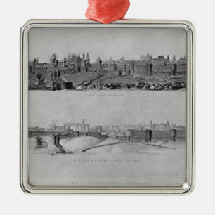 Ornement Métallique Vue de Carcassonne du côté Ouest