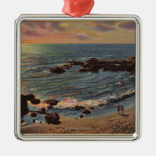 Ornement Métallique Vue de la crique de l'en bois (Devant)