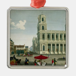 Ornement Métallique Vue de l'église du Saint-Sulpice