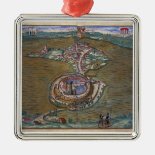 Ornement Métallique Vue de l'endroit de Louis le grand, avec un de t