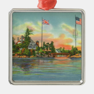 Ornement Métallique Vue d'île de Zavikon