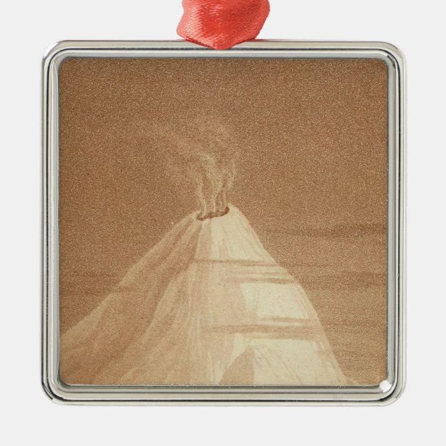 Ornement Métallique Vue du Mexique d'Orizaba (Devant)