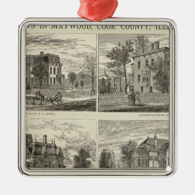 Ornement Métallique Vues dans Maywood, le comté de Cook, l'Illinois (Devant)