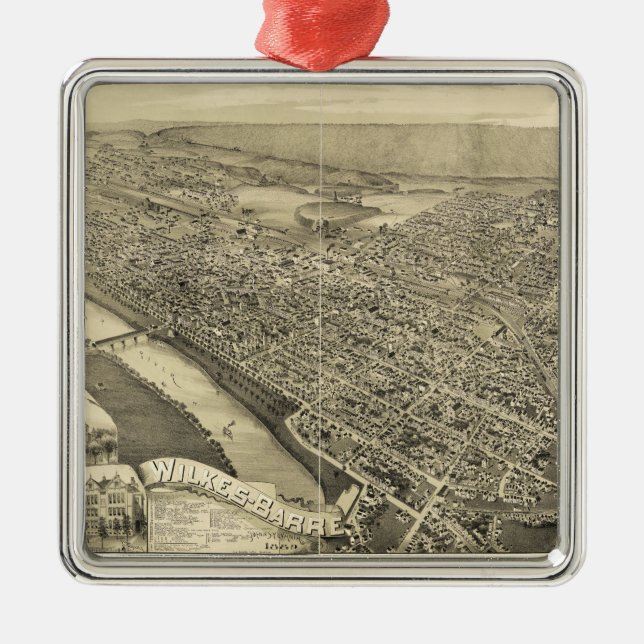 Ornement Métallique Wilkes-Barre, Pennsylvanie (1889) (Devant)